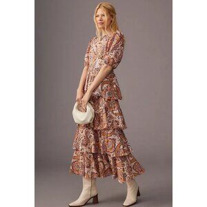 Kachel Anthropologie Tiered Maxi Dress - M
